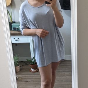 Lularoe light purplish blue stretchy t-shirt dress